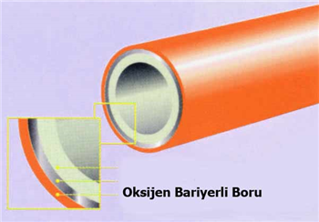 VERA KILIFLI OKSİJEN BARİYERLİ BORU KIRMIZI (M-100) 