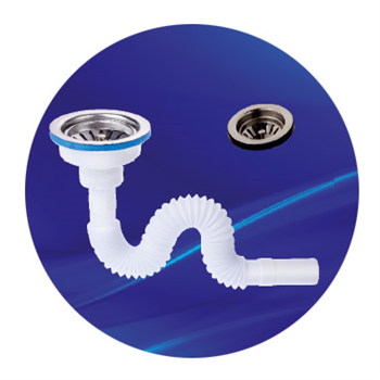 KÖRÜKLÜ SİFON - ÇÖPMAK PLASTİK TIRNAKLI